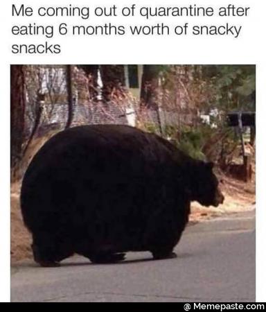 Me coming out of quarantine after eating 6 months worth of snacky snacks. Coronavirus